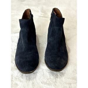 Lucky Brand Blue Leather Booties Ankle Women's Western Boots Size 7.5